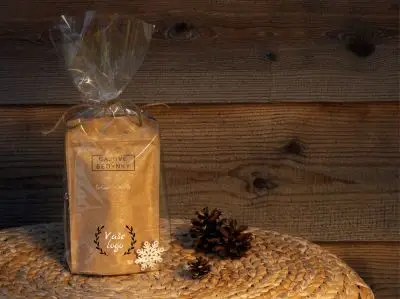čajové balíčky - originální vánoční dárek pro zákazníky kolegy obchodní partnery - sypané čaje s logem