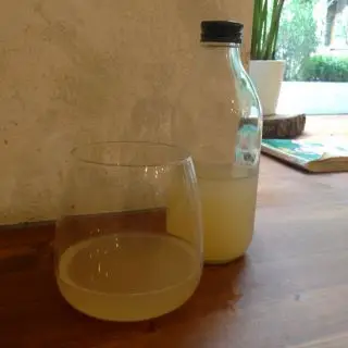 Hotový homemade kombucha drink