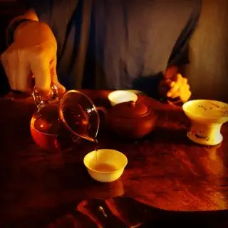Test "ohněm" - testování kvality sypaného čaje
