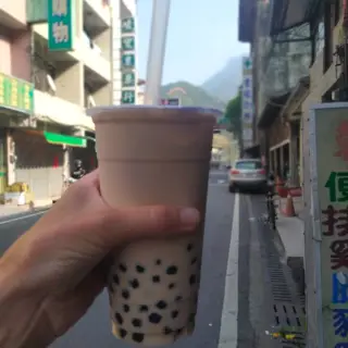mléčná varianta bubble tea na Taiwanu