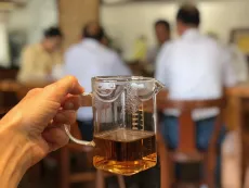 Jedna z mnoha degustací čaje Ruby od Sun moon lake na Taiwanu