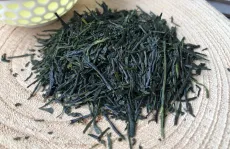 Gyokuro - Shincha Gyokuro - kvalitní sypaný japonský zelený čaj - kultivar Yabukita - oblast Hioki - detail čajových lístků