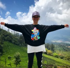 Bohunka z Čajových Bedýnek na čajové výpravě v Nilgiris