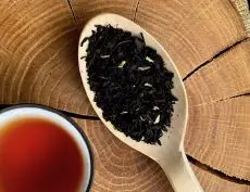Coconut love - kvalitní sypaný černý čaj s kokosem detail